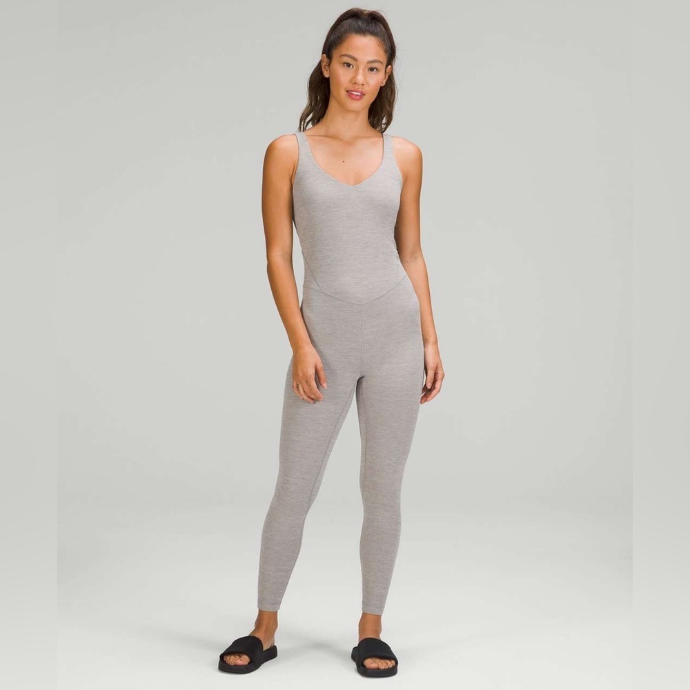 Lululemon Align Bodysuit 25" - Heathered Gull Grey - Picture 1 of 12